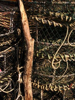 lobster pots and rope
