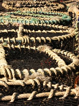 lobster pots and rope
