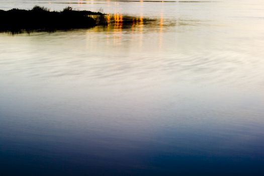 abstract image with blurs of the water and light