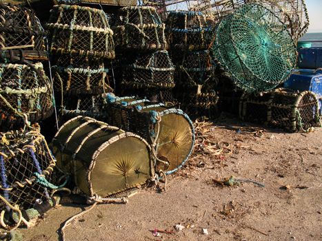 lobster pots and rope
