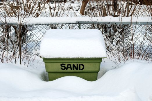 Sand box taken in Fredrikstad Norway in Winter 2009