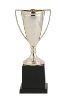 Blank Golden Trophy Isolated on White