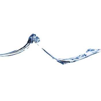 Crisp, clear, refreshing water against a white background.