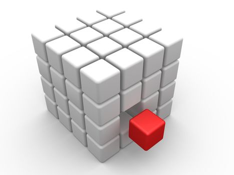 Computer Generated Image - Cube Design .