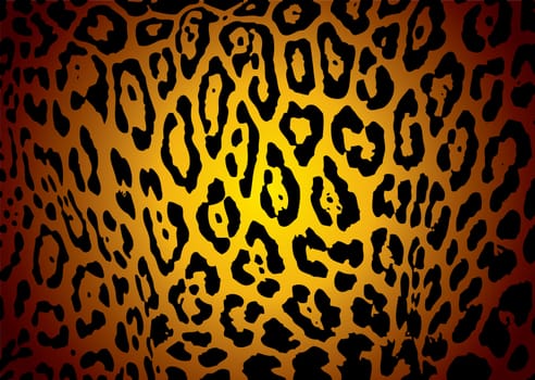 illustrated yellow and black jaguar skin background with camouflage effect