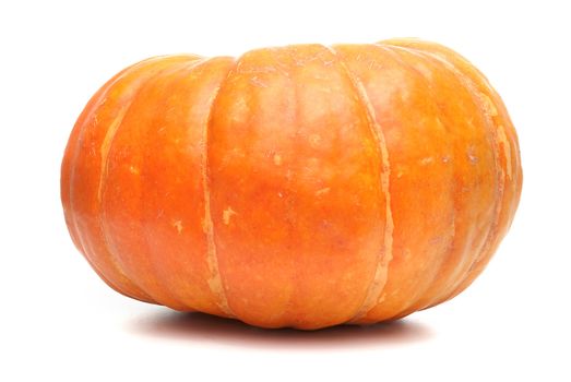 Orange pumpkin isolated on white background.