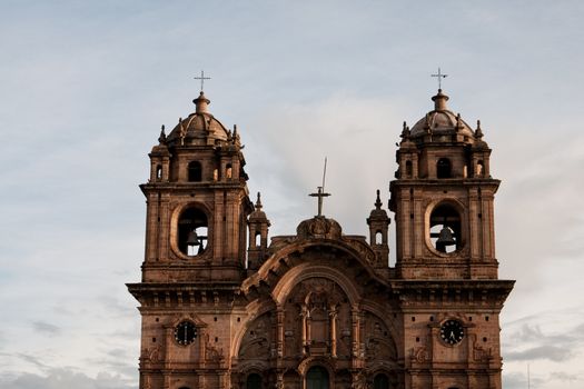 View of Iglesia La Compania in Cuzco Peru