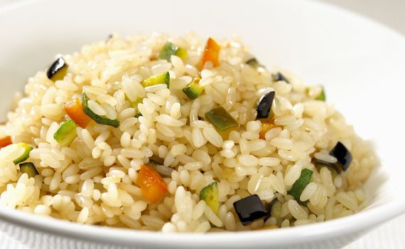 Rise with vegetables
