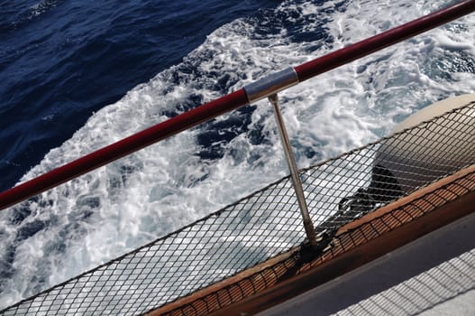 yacht sailing at mediterranean sea