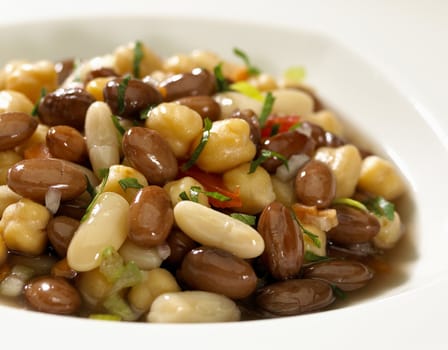 Beans and chick peas soup