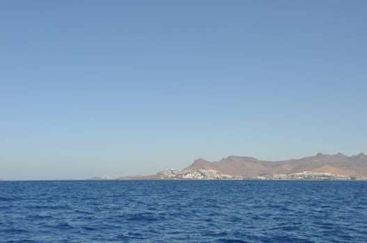 gorgeous seascape to Bodrum coast in Turkey