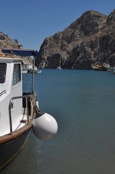 beautiful Kalymnos island port, Greece