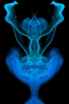 smoke in the form of the stranger
