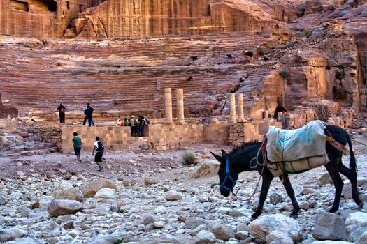 Theatre at Petra, Jordan, famous landmark
