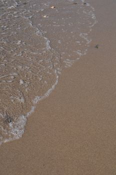 gorgeous beach sand and sea foam (copy-space available)