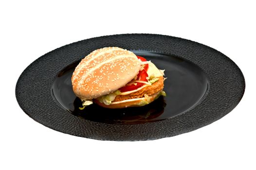 Fresh chicken burger