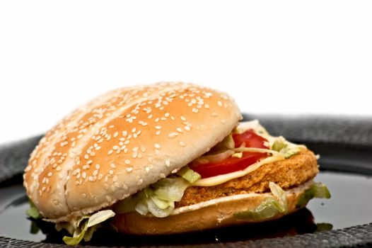 Fresh chicken burger