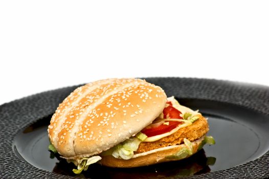 Fresh chicken burger