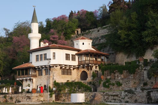 North side of Balchik palace, Bulgaria