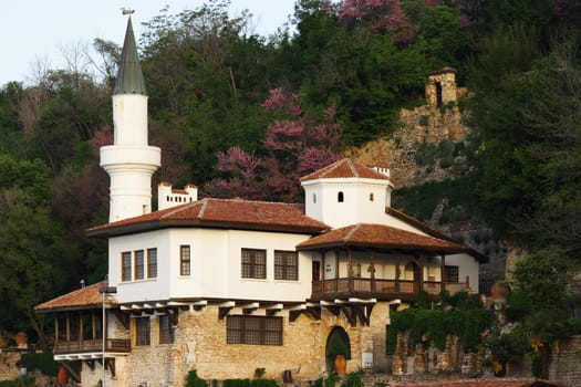 Top part of the Balchik palace