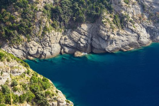 Small bay in the natural reserve  of portofino - Italy