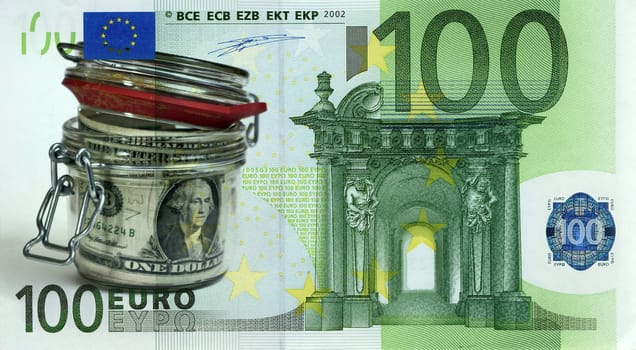 the dollars in the bank against the euro