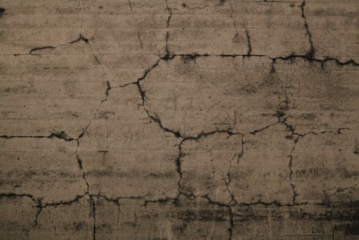 A cracked wall.