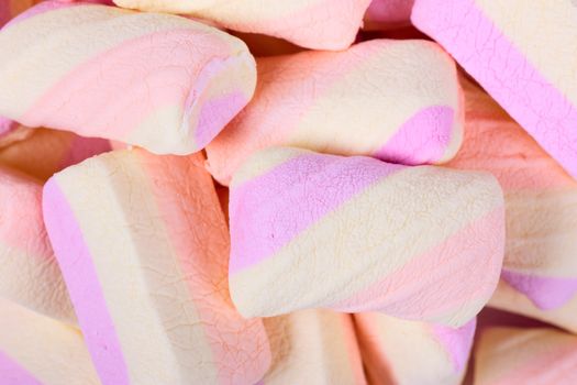 A heap of colorful marshmallow