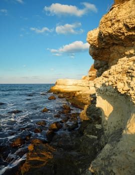 The black sea rocky shore near Lozenets village, Bulgaria