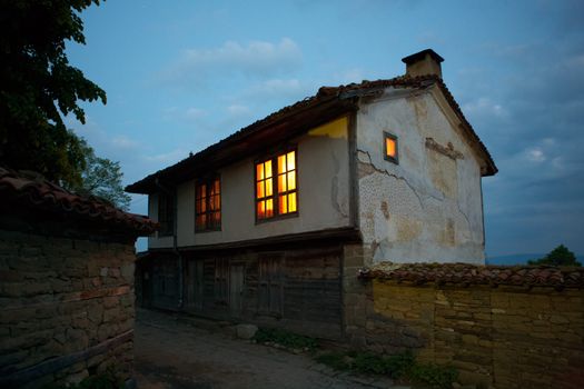 Old house in night