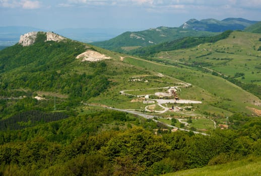 Mountain landscape from Eastern Stara planina mountains