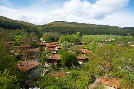 Overview of Jeravna village, Bulgaria