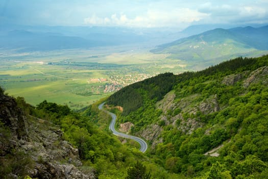 Spring view from the Stara Planina mountain