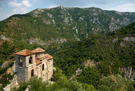 Asenova fortress in the Bulgarian Rhodope mountains