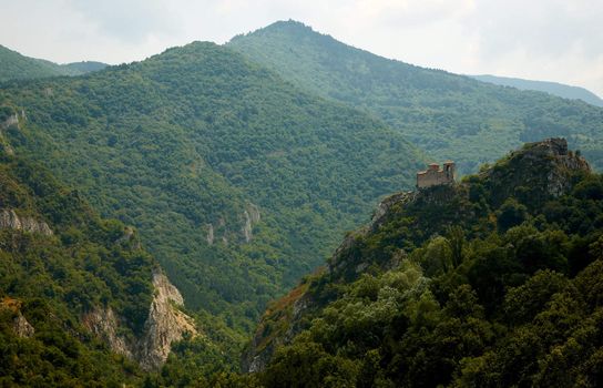 Landscape from the Rhodope mountain with the Asenova fortress