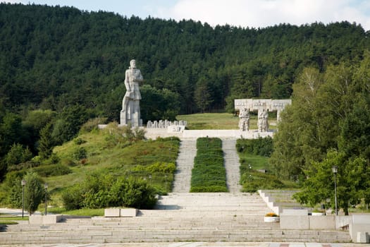 The monument of Hristo Botev in Kalofer town