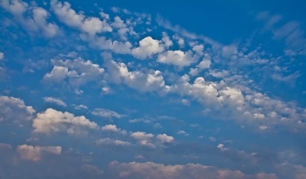 beautiful clouds against a blue sky background