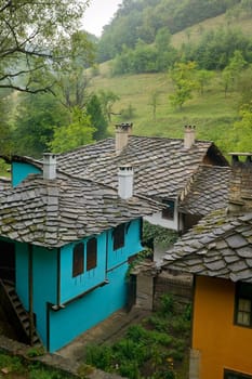 Old wooden houses from the Bulgarian Renaissance period near Gabrovo