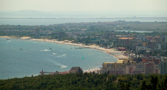 The bay at Sunny beach, Bulgaria