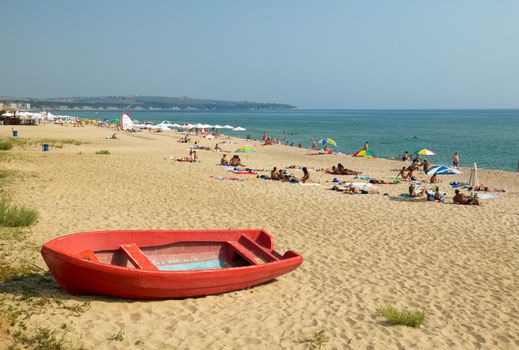 The beach of Obzor, Bulgaria