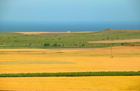 View from the fields near Pomorie