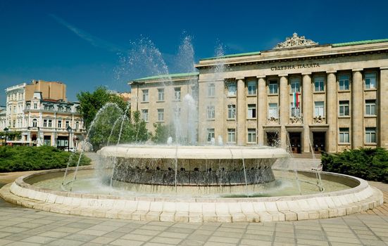 View from the center square of Rousse, Bulgaria