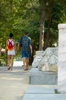 Summer walk in Obzor town, Bulgaria