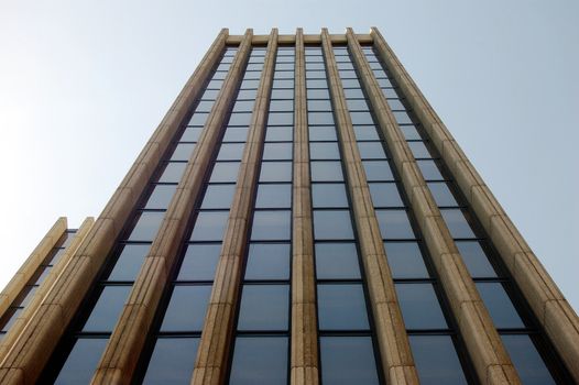 Tower perspective - modern office building facade