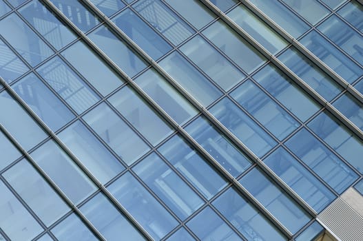 Modern glass building facade - Abstract background.