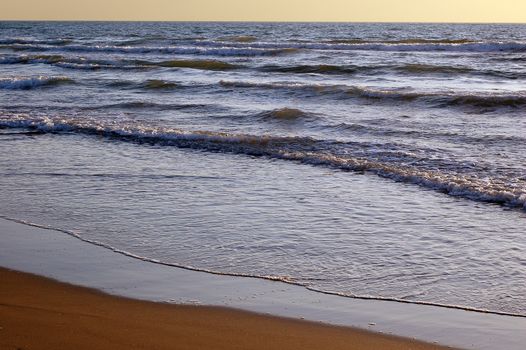 Sand and water sea wave