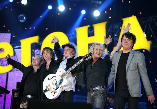 RUSSIA - 16 JANUARY: Concert in a hall "Olympic" group "Secret Service" 16 january in Moscow, Russia