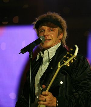 RUSSIA - 16 JANUARY: Concert in a hall "Olympic" group "Secret Service". On photo Mikale Erlandsson 16 january in Moscow, Russia