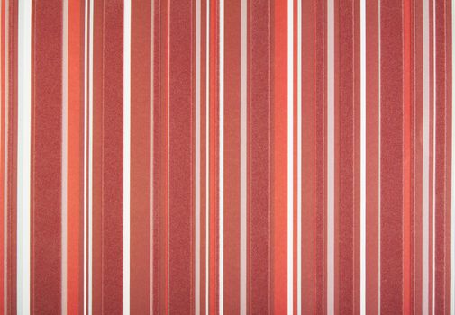 Red and white textured striped background pattern.