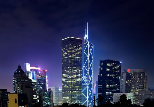 Hong Kong cityscape at night